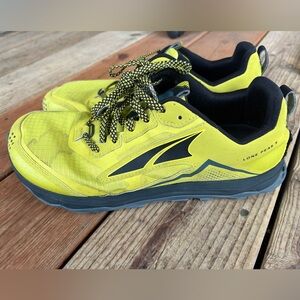 Altra Lone Peak 5 Trail Running AL0A4VQE300 Shoes Lime Black Men’s size 10